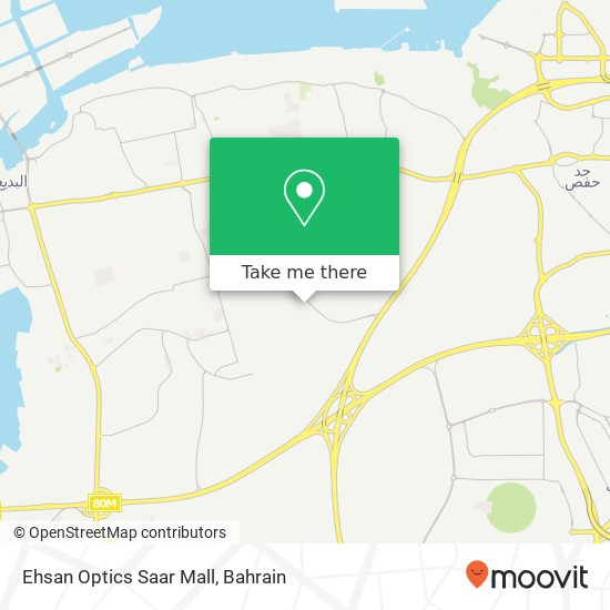 Ehsan Optics Saar Mall map