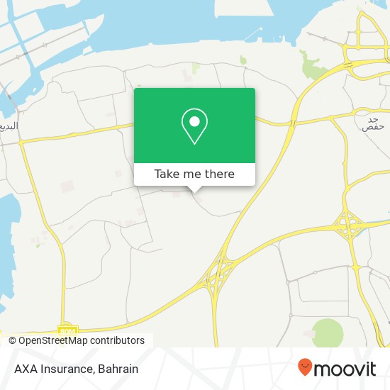 AXA Insurance map