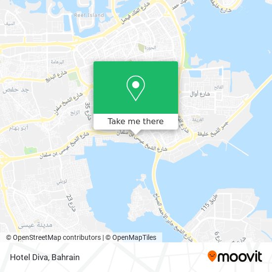 Hotel Diva map