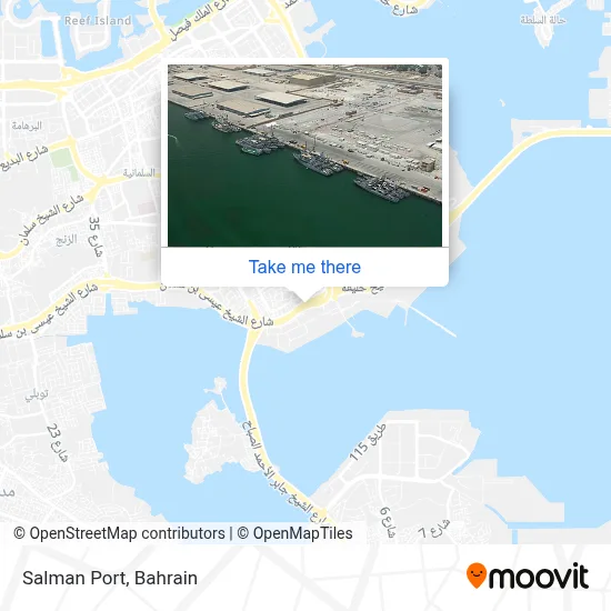 ميناء سلمان map