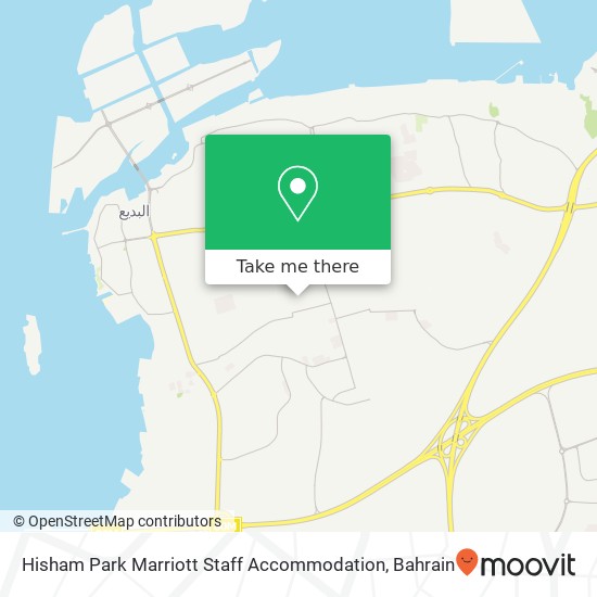 Hisham Park Marriott Staff Accommodation map