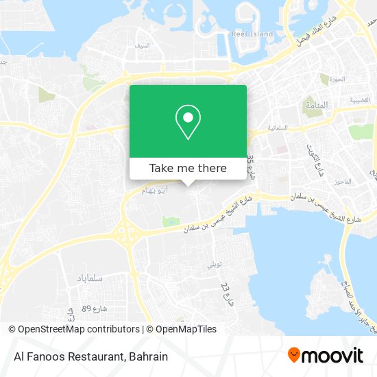 Al Fanoos Restaurant map