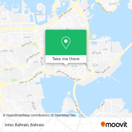 Intec Bahrain map