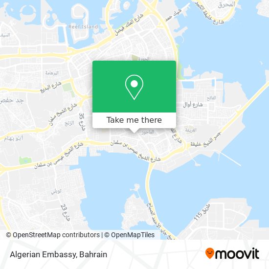 Algerian Embassy map