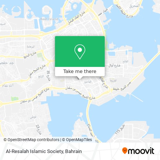 Al-Resalah Islamic Society map