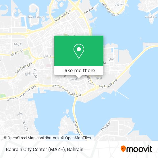 Bahrain City Center (MAZE) map
