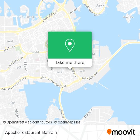 Apache restaurant map