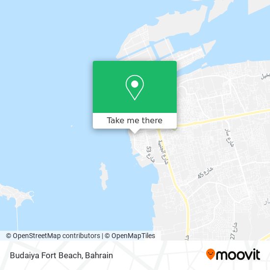 Budaiya Fort Beach map