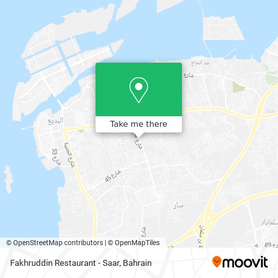 Fakhruddin Restaurant - Saar map