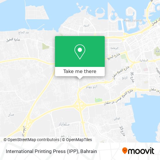 International Printing Press (IPP) map
