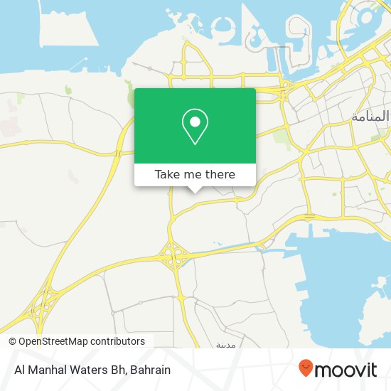 Al Manhal Waters Bh map
