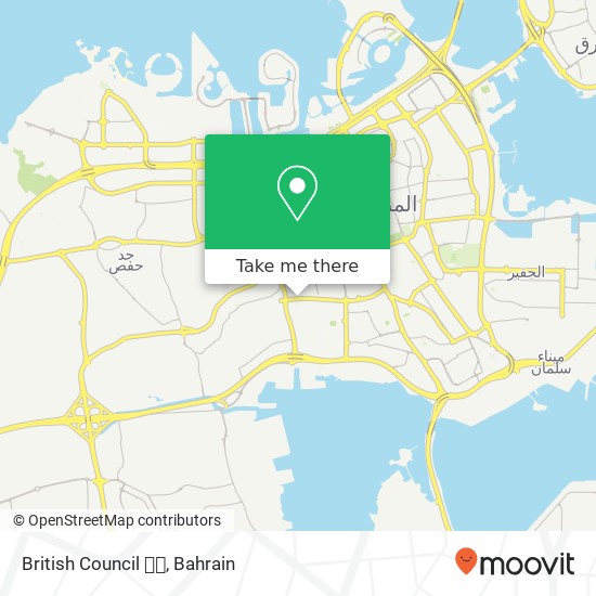 British Council  map