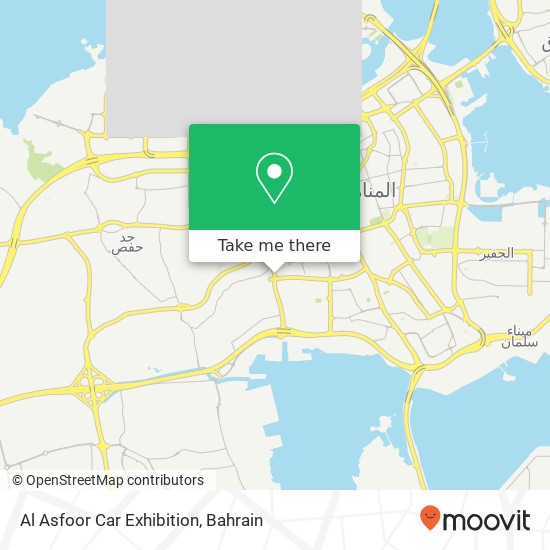 Al Asfoor Car Exhibition map