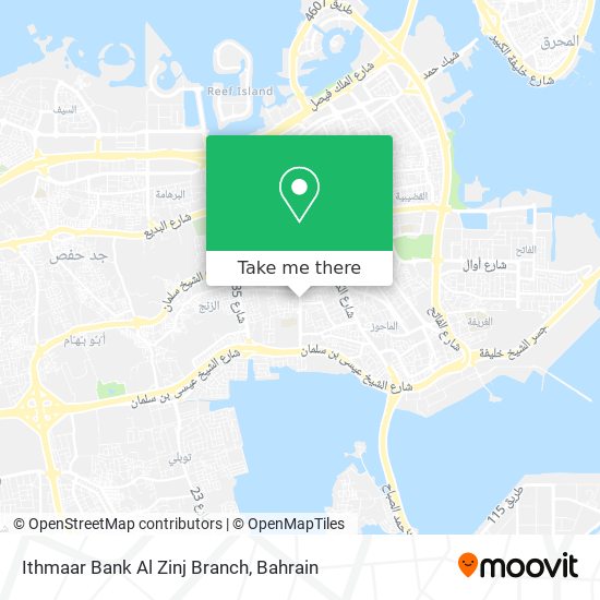 Ithmaar Bank Al Zinj Branch map