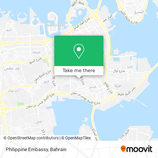 Philippine Embassy map