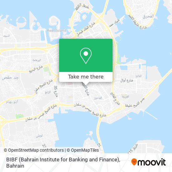 BIBF (Bahrain Institute for Banking and Finance) map