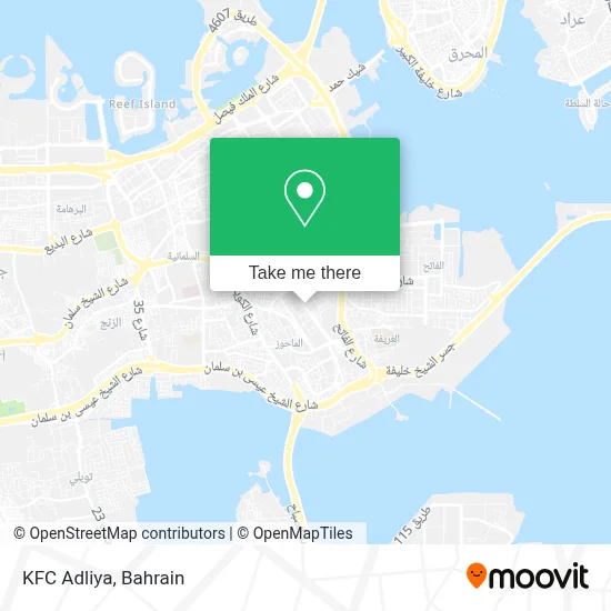 KFC Adliya map