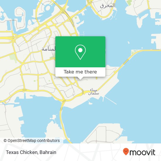 Texas Chicken map