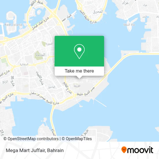 Mega Mart Juffair map