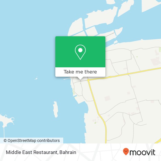 Middle East Restaurant map