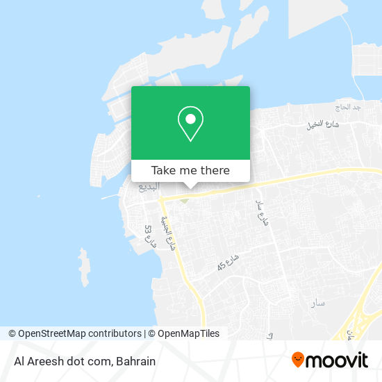 Al Areesh dot com map
