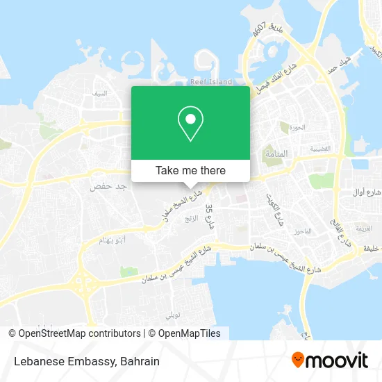 Lebanese Embassy map