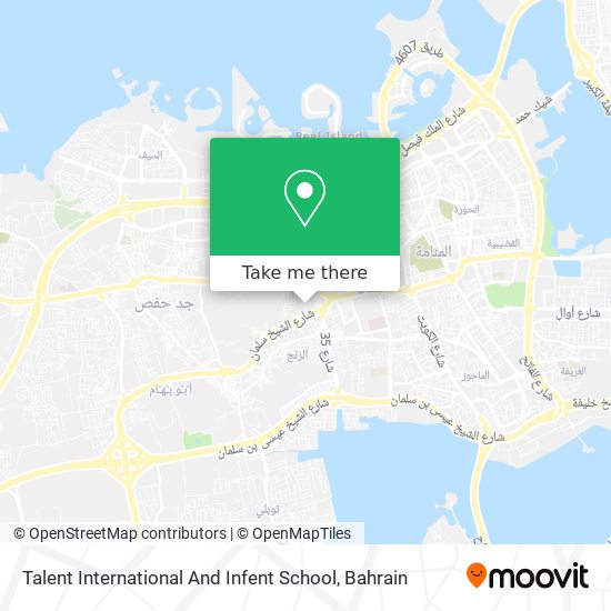 Talent International And Infent School map