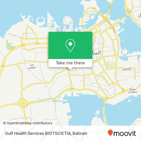 Gulf Health Services BIOTSCIETIA map