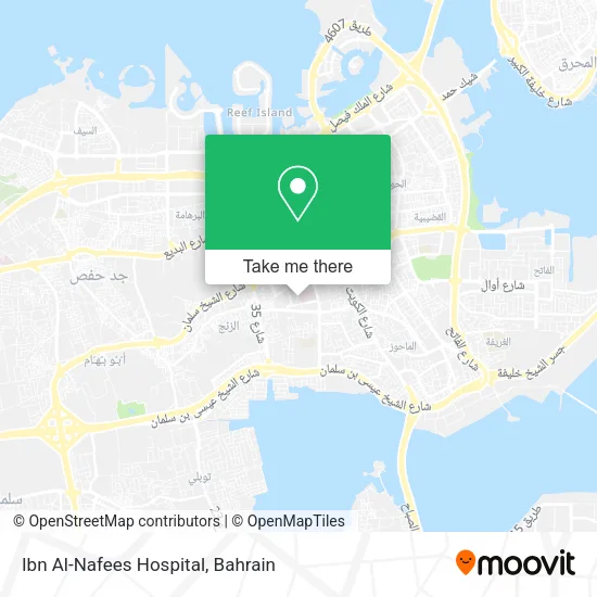 Ibn Al-Nafees Hospital map