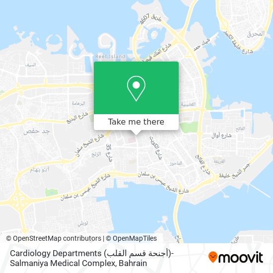 Cardiology Departments (أجنحة قسم القلب)- Salmaniya Medical Complex map