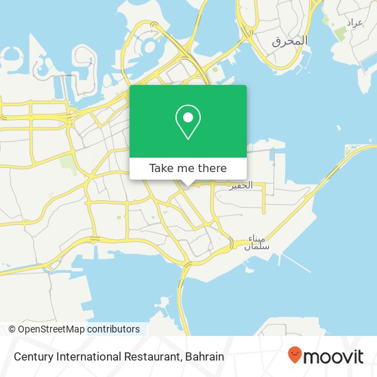 Century International Restaurant map