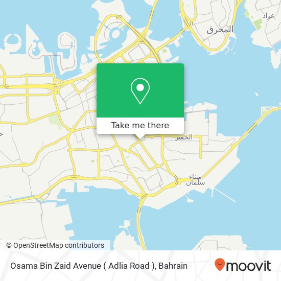Osama Bin Zaid Avenue ( Adlia Road ) map