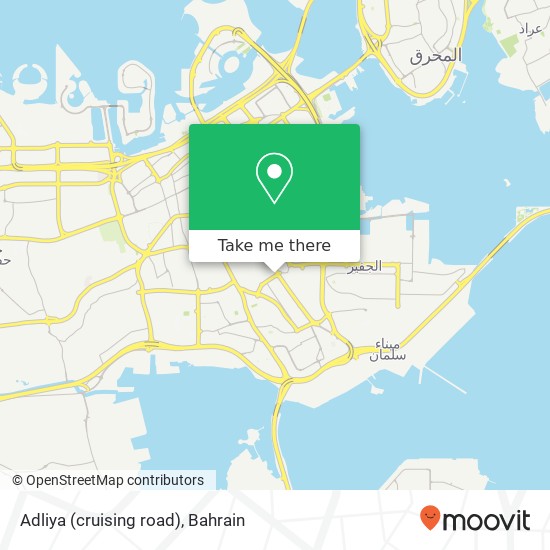 Adliya (cruising road) map