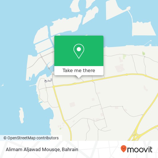 Alimam Aljawad Mousqe map