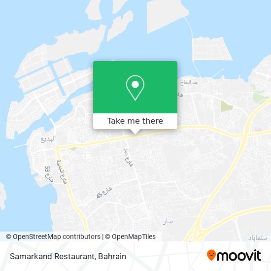 Samarkand Restaurant map