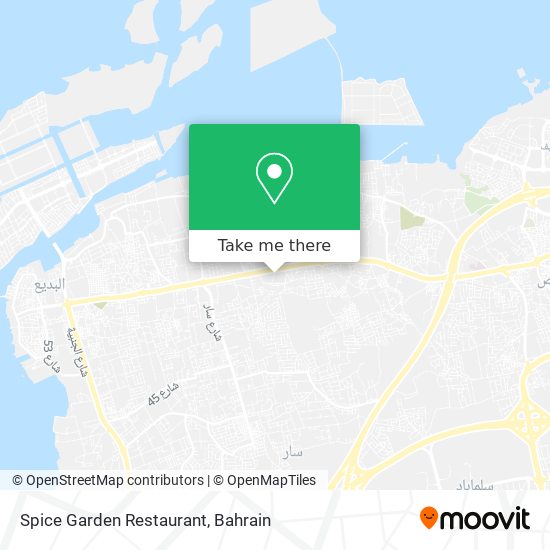 Spice Garden Restaurant map