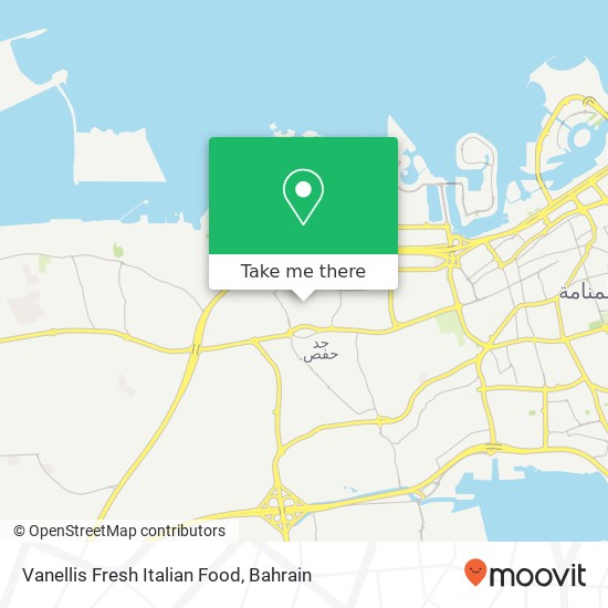 Vanellis Fresh Italian Food map