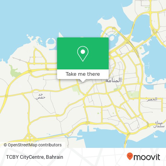 TCBY CityCentre map