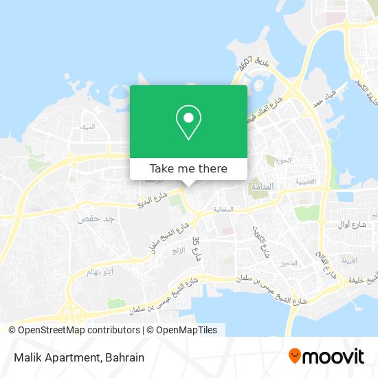 Malik Apartment map