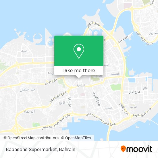 Babasons Supermarket map