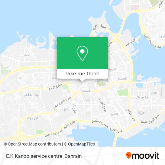 E.K Kanoo service centre map