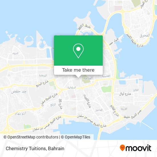 Chemistry Tuitions map