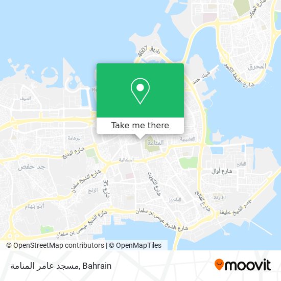مسجد عامر المنامة map