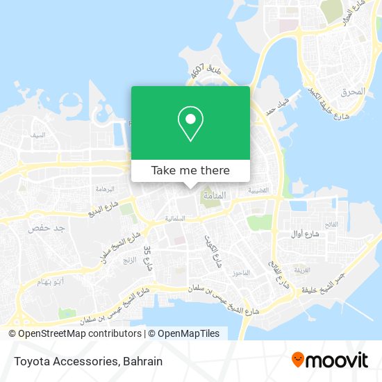 Toyota Accessories map