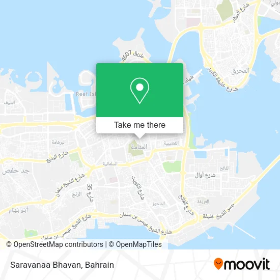 Saravanaa Bhavan map