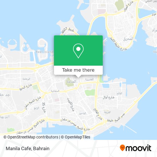 Manila Cafe map