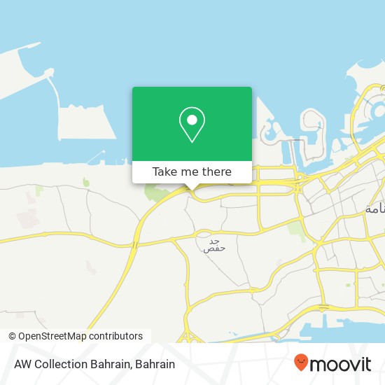 AW Collection Bahrain map