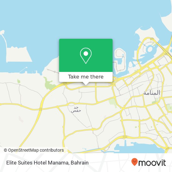 Elite Suites Hotel Manama map