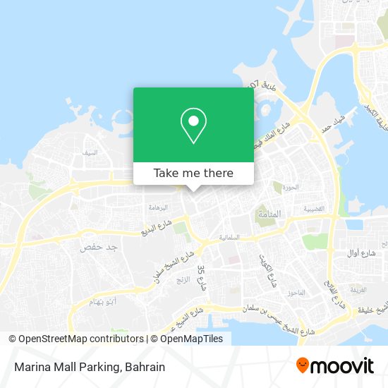 Marina Mall Parking map