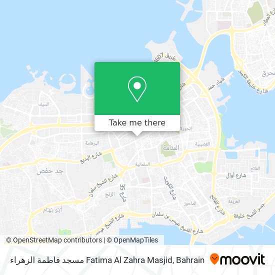 مسجد فاطمة الزهراء Fatima Al Zahra Masjid map